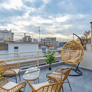 Pomegranate Luxury Penthouse Maisonette With Beautiful Terrace & Free Parking By Binobi ! Διαμέρισμα